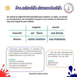 Read more about the article Les adjectifs démonstratifs