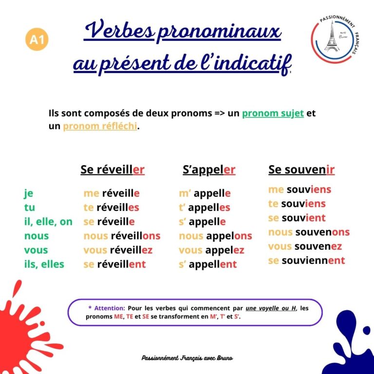 Read more about the article Les verbes pronominaux