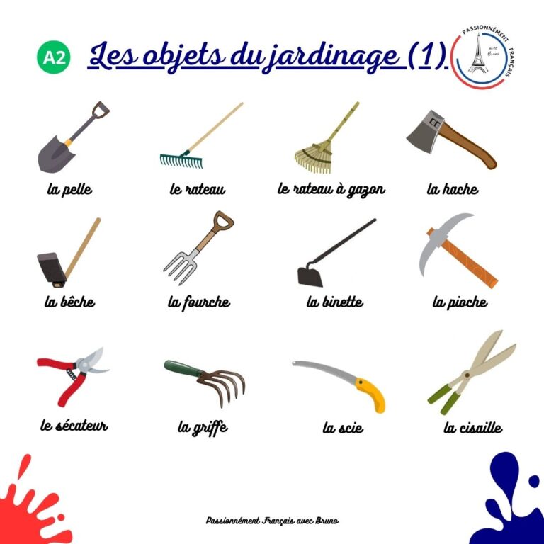 Read more about the article Les objets du jardinage