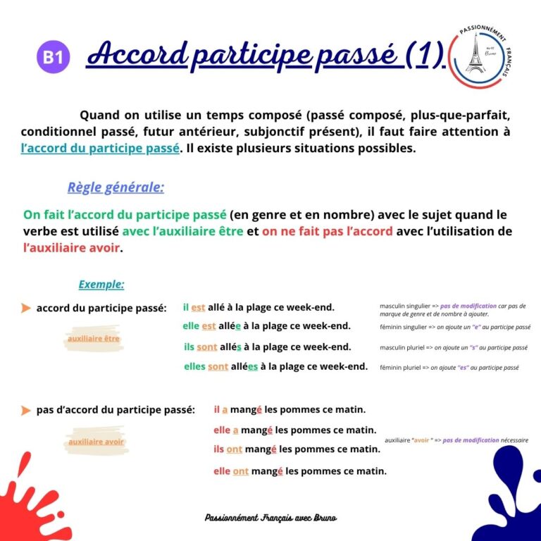 Read more about the article L’accord du participe passé