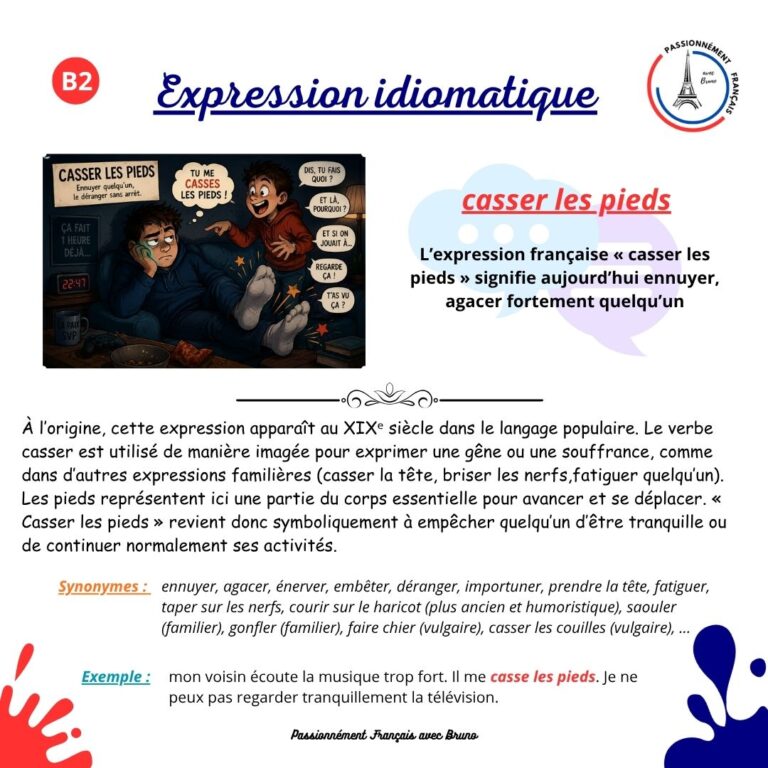 Read more about the article Casser les pieds