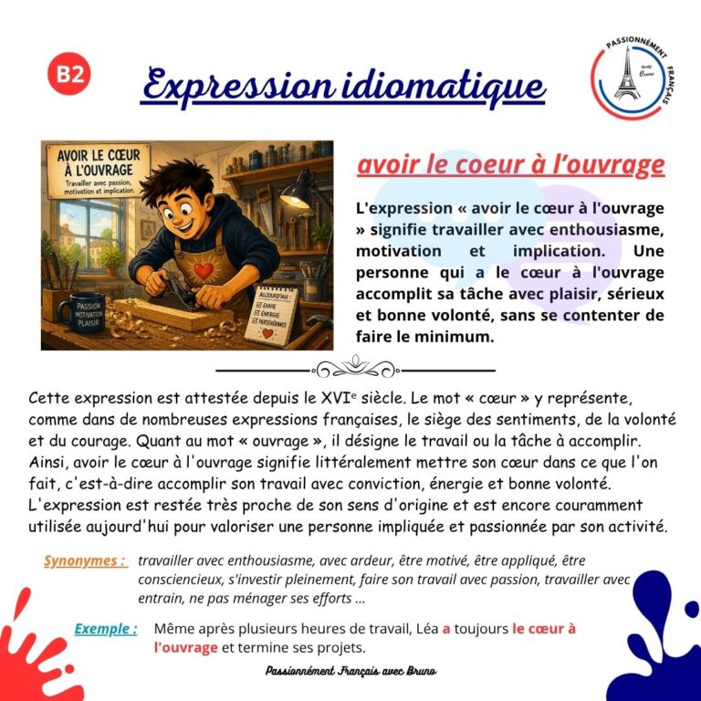 Read more about the article Avoir le coeur à l’ouvrage