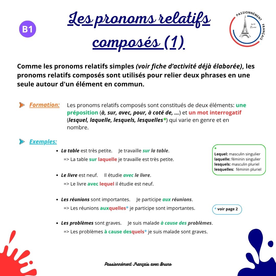 You are currently viewing Pronoms relatifs composés